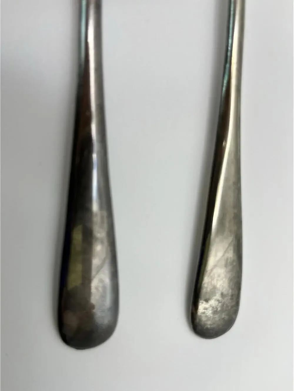 Vintage Italian Silverplated Serving Utensil Set Fork & Spoon 9